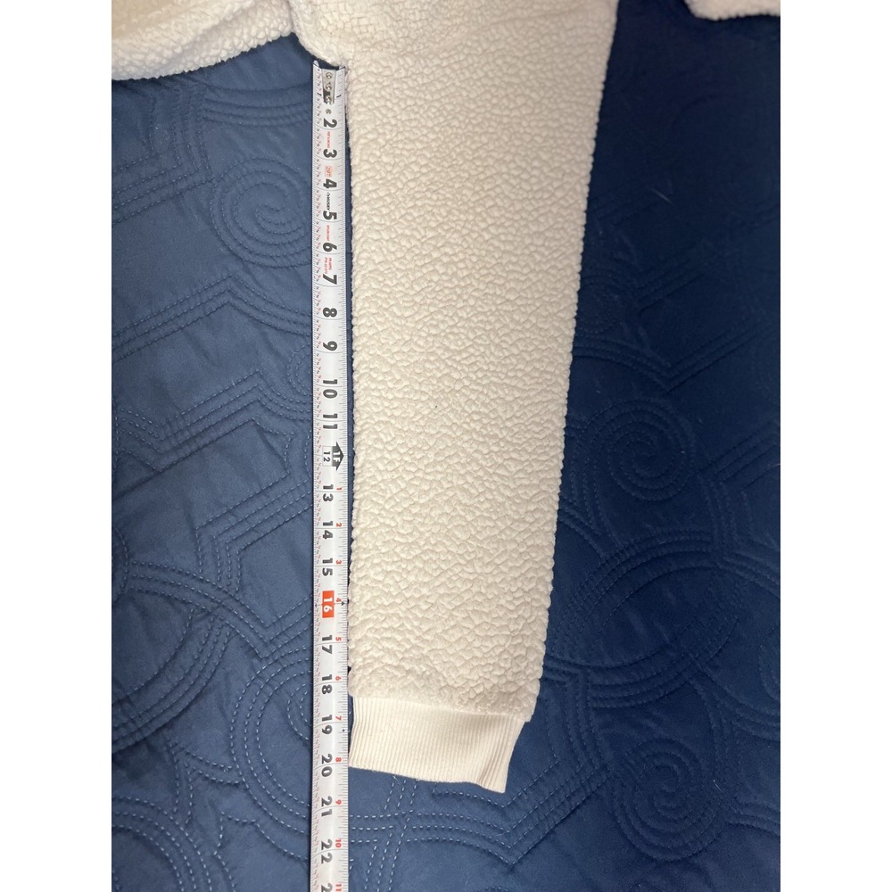 WONDERSHOP AT TARGET Women's Winter White Fuzzy Fleece Hoodie w/Ears L - Picture 4 of 11